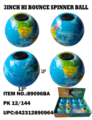 Globe Bouncing & Spinning  Ball