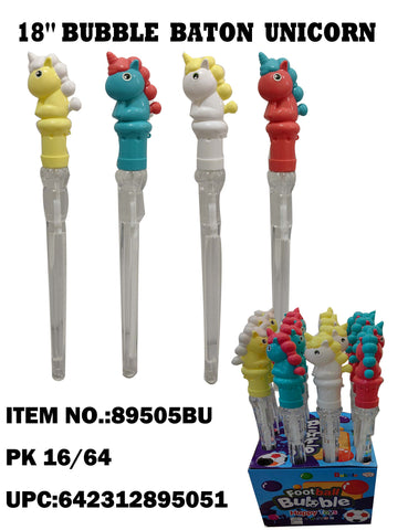18" Cute Unicorn Sword Bubble Stick