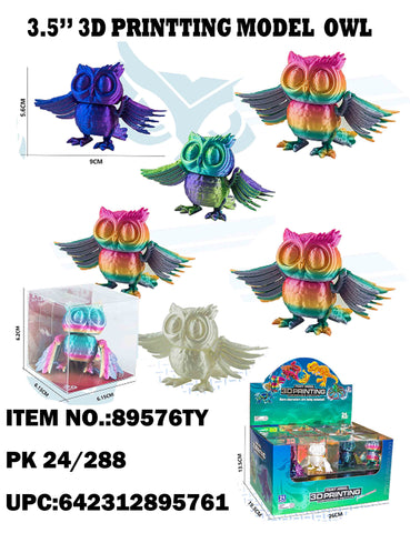 3.5" 3D Printing Owl