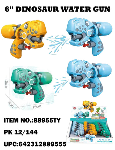 6" DINOSAUR WATER GUN IN DISPLAY