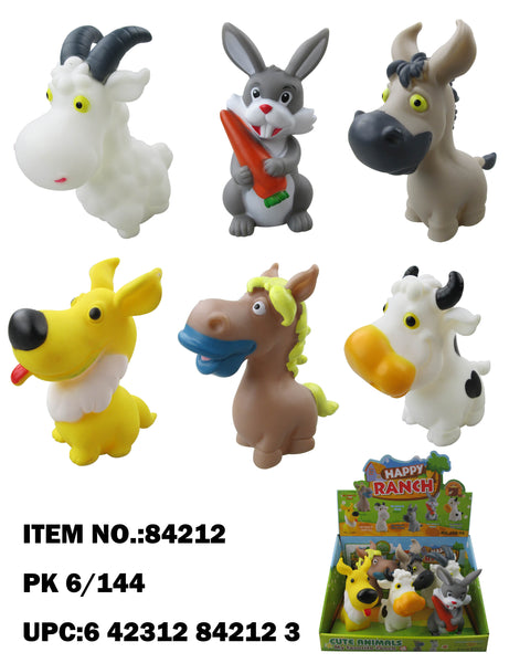 5" SQUEAKY FARM ANIMAL