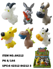 5" SQUEAKY FARM ANIMAL