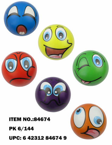 5" Colorful Emoji Stress Ball