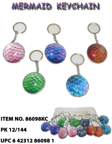 Assorted Color Mermaid Keychain