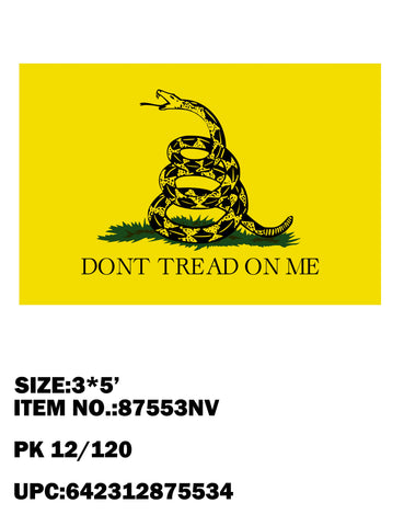 3'*5' DON'T TREAD ON ME FLAG
