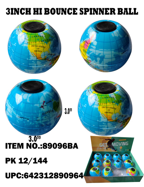 Globe Bouncing & Spinning  Ball