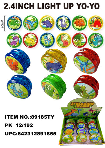 2.4"  Light Up Cartoon Dinosaur Yoyo