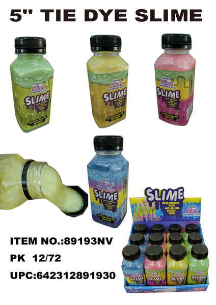 5.1" 270g Juice Bottle Neon Color Slime