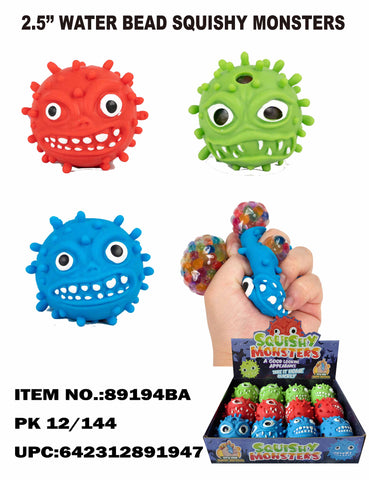Squeeze Monster with Colorful Beads Coming Out