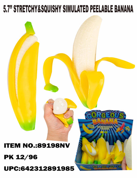 Squeeze & Stretch Peeled Banana