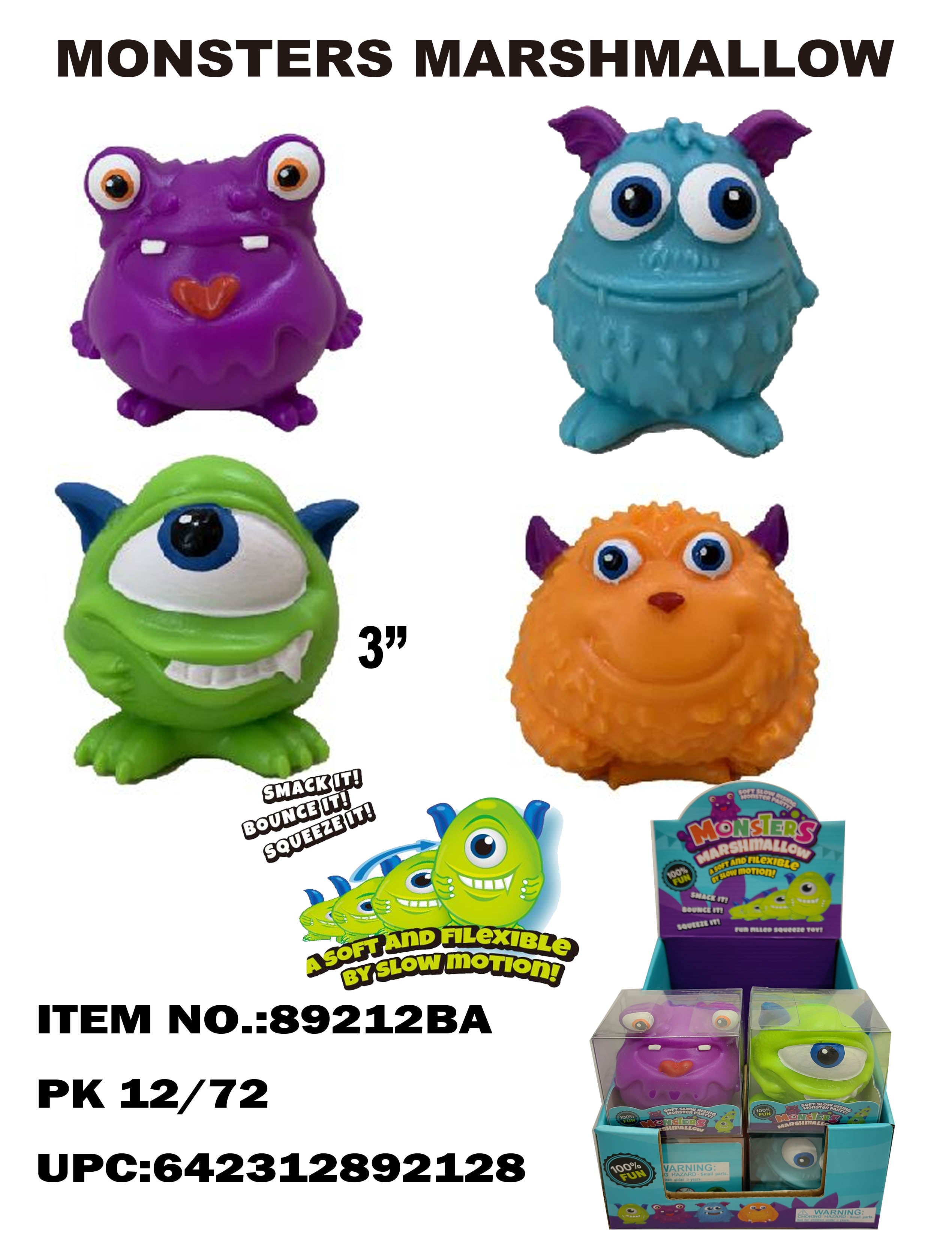 stretch monsters 4" COTTEN GUM STRETCH MONSTER – Best Value Products