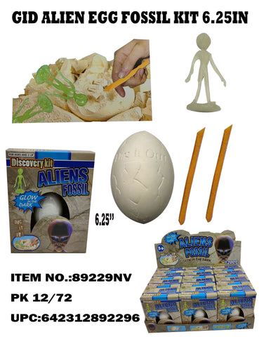 6.25" GID Alien Egg Fossil Kit