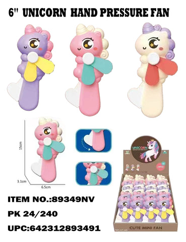 Unicorn Hand Pressure Fan