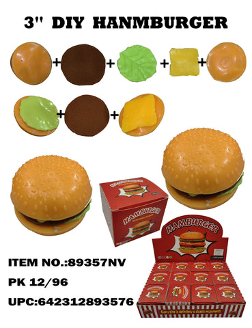 Small Removable Squeeze Hamburger