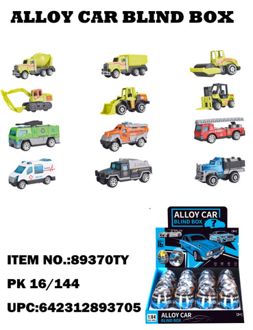 1:64 Assorted Alloy Friction Truck Blind Egg