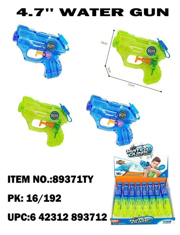 4.7" Transparent Water Gun 16/192PCS