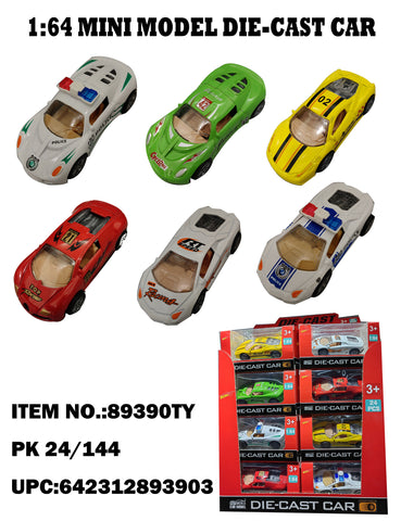 1:64 Mini Model Die-Cast Assorted Sports Car