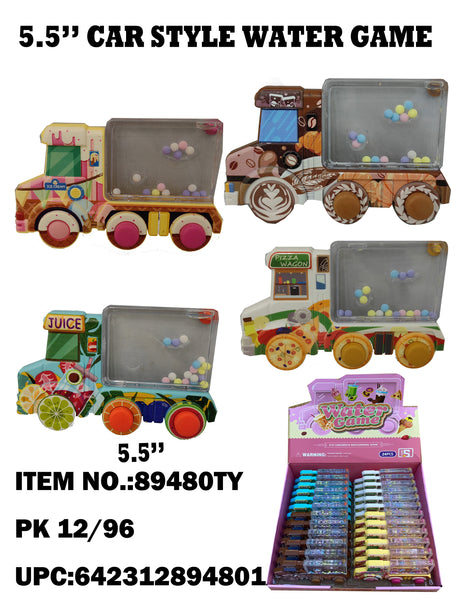 5.5" Handheld Beverage Truck Water Game 24/96PCS