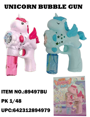 Multi-hole Unicorn Bubble Gun (Battery Not Included)