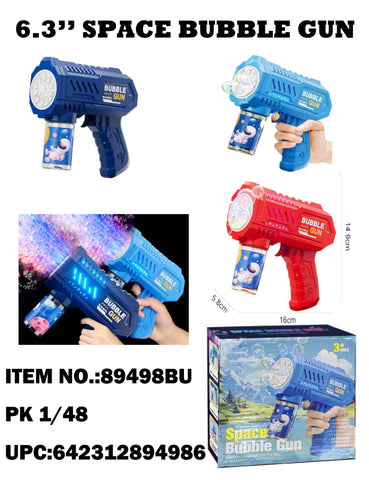 10 Holes Space Bubble Gun(Battery Not Included)