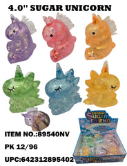 4” Squishy Glitter Sugar Friend/Unicorn