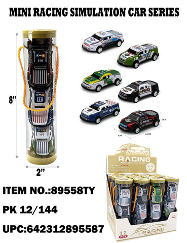 Simulation Police Car in 8" Tube