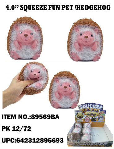 4" Flour Squeeze Hedgehog Ball
