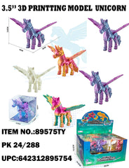 3.5" 3D Printing Unicorn with Wings