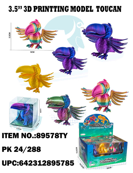 3.5" 3D Printing Toco Toucan