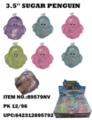 3.5" Squishy Glitter Sugar Friend/Penguin