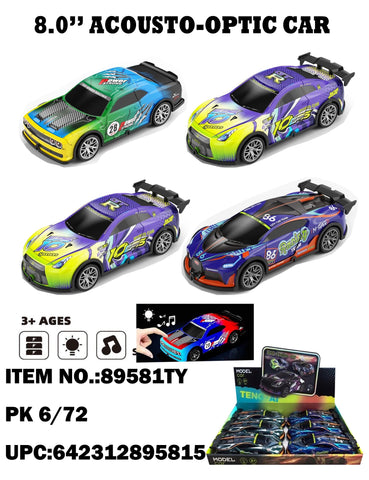 8" Light &amp; Sound Friction Inertial Racing Car