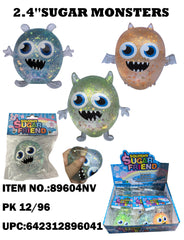Squishy Glitter Sugar Toy/Monster Head