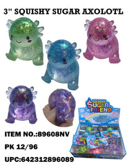 3" Squishy Glitter Sugar Toy/Axolotl