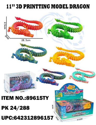 11" 3D Printing Chinese Dragon