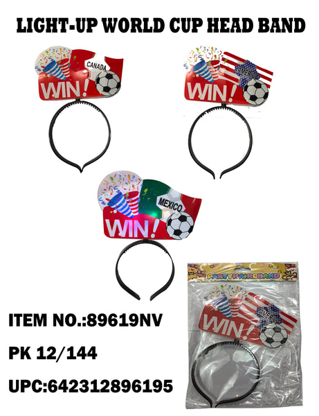 Light Up World Cup National Flag Cheering Headband