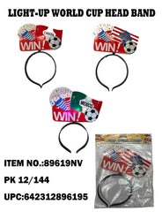 Light Up World Cup National Flag Cheering Headband