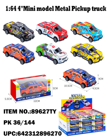 4” Mini Model Metal Pickup Truck