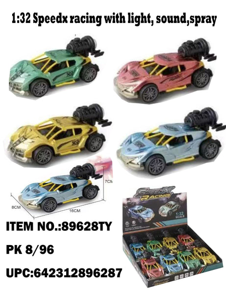 1:32 Speedx Racing Car with Light, Sound &amp; Spray