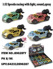 1:32 Speedx Racing Car with Light, Sound &amp; Spray