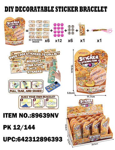 DIY Decoration Sticker & Bracelet 12/144Bags