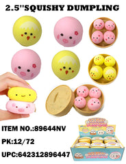 2.5" Squeeze Dumplings with Emoji Face in Steamer