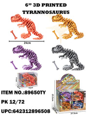 6" 3D Printed Tyrannosaurus