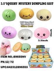 3.5" Squishy Mystery Dumpling Assorted with Steamer