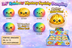 3.5" Squishy Rainbow Mystery Dumpling with Steamer