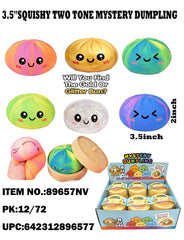 3.5" Squishy Two Tone Mystery Dumpling with Steamer