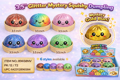 3.5” Squishy Glitter Beads Mystery Dumplings w/Steamer
