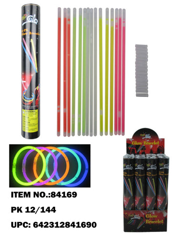 8" Mixed color glow stick 10Ppcs in a Tube