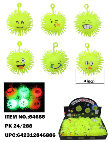 4" LU EMOJI PUFFER BALL 24/288