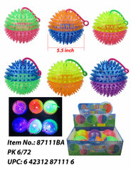 5" Lite up Jumbo 2 Tone Spiky Ball