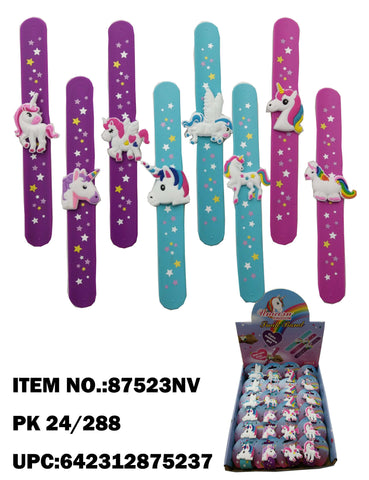 ASSORTED UNICORN SLAP BRACELET